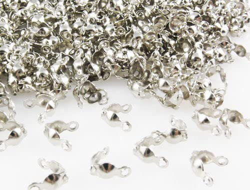 Quetschkalotten zum Basteln Großpackung 500x Kalotten 8mm altsilber -7052