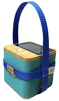 Zaunkoenigdesign Tigerbox Touch Tasche, Bumper, Gurtband mit Namensfeld - (Blau)