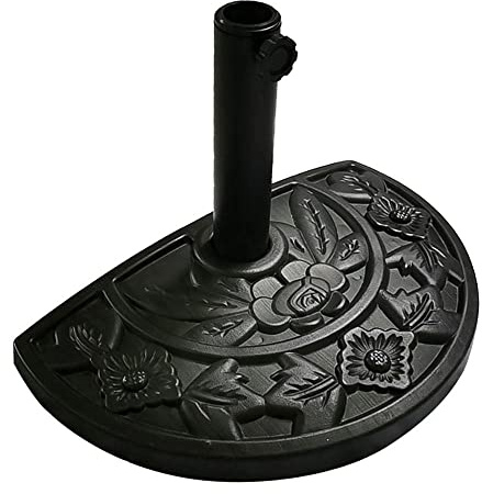 RAM® - Base per ombrellone in Resina, semicircolare, 10 kg, Regolabile, per Esterni