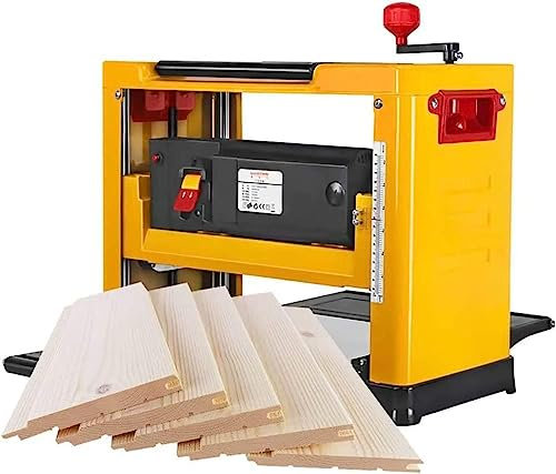 2000W Benchtop Planer Electric Multifunctional Desktop Woodworking Planer Benchtop Thickness Planer Benchtop Jointer Planer,0-3mm Planing Depth