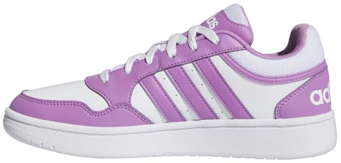 adidas Femme Hoops 3.0 Shoes Chaussures, Cloud White/Preloved Purple, 41 1/3 EU