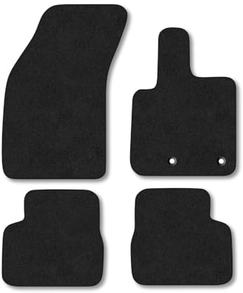 Fiat 500e (2020+) Carpet Car Mats | Black Edge Trim Tailored Fit Floor Mats Full Coverage Protection Accessories Easy Clean Anti Slip Made in the UK