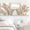 Pampasgras Leinwand bilder 3er set,Moderne Boho style Poster,Beige Pampas Wild Schilf Wandbilder,Home deko Bilder für Wohnzimmer Schlafzimmer Flur, Ohne Rahmen (Style-1,50x70cmx3pcs)