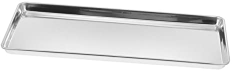 OUNONA Vassoio Acciaio Inossidabile Per Snack e Dessert Piatto Versatile Per Bbq Picnic e Cucina Domestica Facile Da Pulire e Leggero