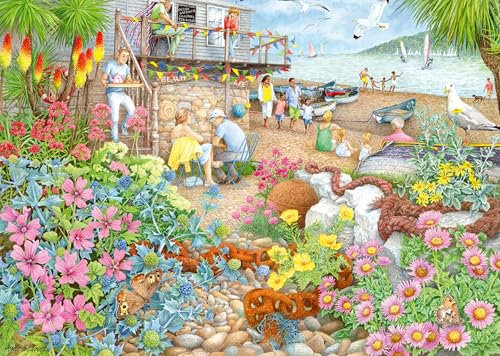 Ravensburger Cosy Café No.1 Beach Garden Café 1000 Piece Jigsaw Puzzles for Kids Age 12+