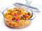 NUTRIUPS 1L Casserole Dish with Lid Oven Safe, Small Covered Glass Oven Dish with Handles