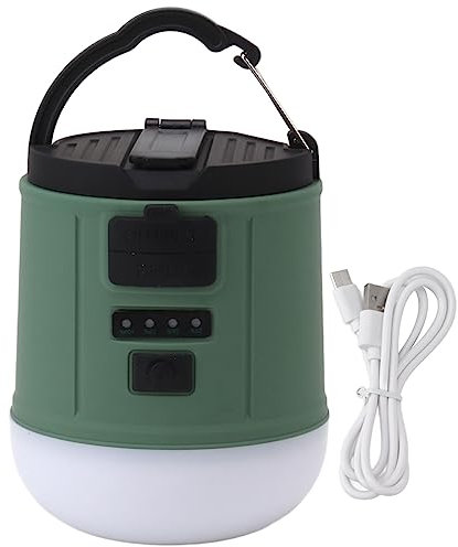 LINGERZ Linterna LED for Acampar Manivela 9 Modos de iluminación Batería de Litio Recargable de 2400 mAh Luz for Tienda de campaña Luz for Acampar de Supervivencia de Emergencia al Aire Libre / 704