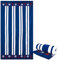BESCH Toalla de Playa Microfibra Antiarena Secado Rápido 100x180cm - Toallas Multiuosos Ligeras para Piscina, Picnic, Gimnasio, Deportes (Rayas)
