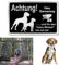 Warnung Vor Dem Hund Schilder,Schild Hund Warnung,Hundeschilder Warnung,Hund Videoüberwacht 30x20cm Warnung Vor Dem Hund Schilder-Kamera Achten Sie Auf Die Beschilderung Zur Videoüberwachung