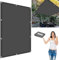 Toldos Exterior Terraza Impermeable 2 x 4 m Toldo Lateral Impermeable Prueba de Viento Resistente a Desgarro para Patio Pérgola Exterior, Antracita