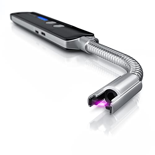 Brandson - Feuerzeug elektrisch - Stabfeuerzeug Lichtbogen mit Akku - USB aufladbar - Kaminanzünder für Küche Kerzen Gasherde Grill Kamin