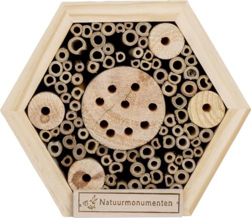 CJ Wildlife Insektenhotel Hexagon Natur 16 x 8 x 16 cm Insektenhotel