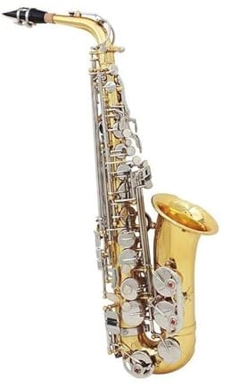 Saxophon Gold Silber Altsaxophon E Flat Altsaxophon Holzblasinstrument Saxophonteil für Anfänger