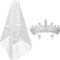 Brautschleier für Hochzeit, Party, Brautschleier, Kronen mit Kamm, Brautschmuck, Brautdusche, Haarschmuck