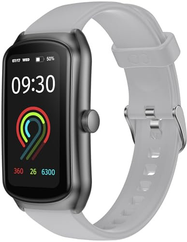 anyloop Fitness Tracker für Herren Damen Aktivitätstracker mit Pulsuhr, Schlafmonitor, Schrittzähler, Fitness Uhr IP68 Wasserdicht Fitnessuhr für iOS Android (Grau, fits 5.5-7.87 inch Wrist)