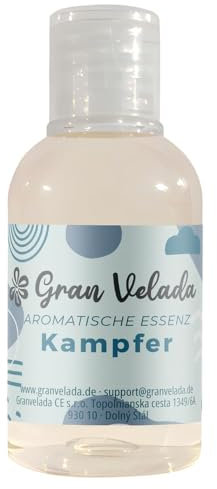 Kampfer-Aroma-Essenz: Erfrischender und intensiver Duft für handwerkliche Parfümerie, Cremes, Seifen und Kerzen, ideal für den professionellen Gebrauch, 50 ml