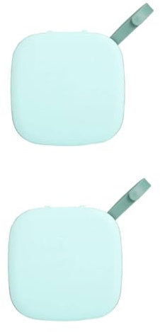 2 Stück Gesichtsmasken-Organizer, Masken-Aufbewahrungskoffer, Maskenetui, Aufbewahrungsbox, Masken-Organizer, tragbarer Mundbedeckungs-Organizer mit Griff für Kosmetik-Kreditkarten