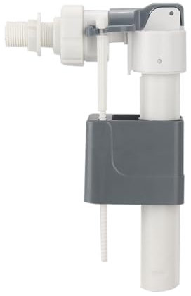 Rensimote In-Wall Water Tank Inlet Valve, White, Plastic, Globe Valve, G1/2inch, Bathroom Accessory