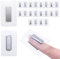 Jamsinmu Versteckter Magnete zum Einnähen Unsichtbare Magnetknöpfe Nähen in PVC Magnetverschlüss für Einnähen Stoff, Vorhang, Kleidung Handtaschen Silver-F2510