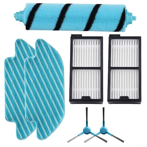 Repuestos Y Accesorios Para Conga 6090 7090 Aspiradora Robot, Incluye 1 Cepillo Giratorio, 2 Filtros Hepa, 2 PañOs De Fregona, 2 Cepillos Laterales(A)