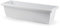 AC - Jardinera de plástico sin Plato - 60 cm - Modelo PLFT - Forma Rectangular - Ideal para Decorar tu casa y jardín - Fabricada en España - Color Blanco