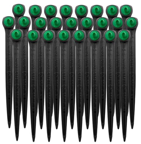 Dripper Spikes Stakes 8L/H Pack of 25 Micro Garden Irrigation End line Plants Watering System Red For 4mm Tubing With Filter