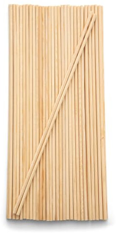 Mendi 25 Palitos de Madera 40 cm x 5 mm para manualidades y creatividad