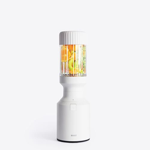 Beast Mighty 650 | Compact Portable Sport Blender | Smoothie Maker, Shakes, Dressings | Blends Ice and Frozen Fruit | Includes Drinking Cup & Straws | 650W (Cloud White)