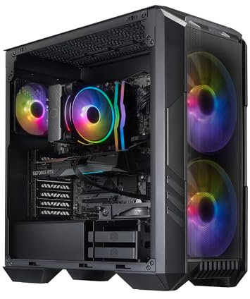 Cooler Master HAF 5 Pro AMD RYZEN 7 7800X3D 4,2 GHz | Scheda madre Gigabyte RTX 5070 16 GB e B650 | 32 GB (2 x 16 GB) DDR5 6000 MHz | 2 TB Gen4 M.2 | WiFi | Windows 11 | Hyper 212 Halo Cooler
