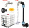 IBC Tank Gooseneck, Rain Barrel Outlet Tap, 3/4 Inch Outlet Tap,IBC Container S60 x 6 3/4 Inch Taps, Adapter, Tank Accessories (Red Handle)