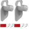 Lot de 2 supports de tuyau de piscine en ABS pour une gestion efficace des tuyaux (gris)