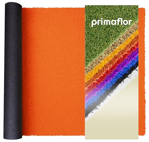 Primaflor Kurzflor Kunstrasen FUN4YOU - Rost, 2,00m x 22,50m, Viele Größen, 12 mm Hoch, UV-Beständiger, Wasserdurchlässiger, Rasenteppich, Outdoor Bodenbelag für Balkon, Minigolf und Boot