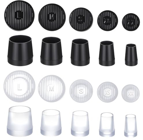 10 Pairs Heel Caps for High Heels, 5 Sizes High Heel Protectors, Non-Slip and Noise-reducing Heels Replacement Tips for Weddings, Parties, Outdoor Activities, Grass and Uneven Roads