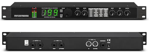 STMKB Equalizzatore con Processore Audio DSP, Riverbero Digitale, Elaborazione del Segnale a 24 Bit, 99 Programmi Preimpostati, 199 Memorie Effetti, Riduzione Automatica del Rumore.