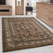 Carpettex Kurzflor Orientalischer Teppich - Klassisch Optik Webteppich Beige 160 x 230 cm - Vintage Wohnzimmerteppich Schlafzimmer Weich Waschbar Küchenteppich