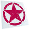 Kiwistar - Autoaufkleber - Pink - 10x10cm United States Army Star - Heckscheibe Auto Aufkleber wetterfest für Kfz LKW Mofa Truck - Sticker außen selbstklebend Tuning Zubehör für Fenster Fahrzeug