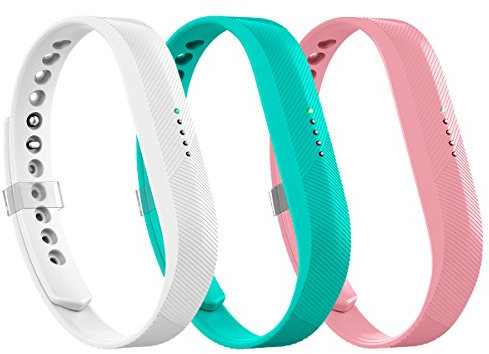 AIUNIT Compatible Flex 2 Band, Replacement for Flex 2 Accessory Bands Fashion Sport Fitness Wristbands w/Fastener Clasp for Flex 2 3 Pack Men Women Teens Kids Large No Tracker