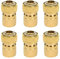 6pcs ottone giardino prato 5/8 tubo dell'acqua raccordo raccordi rapidi