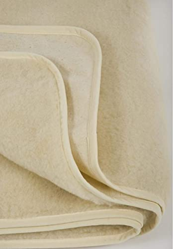Merino Matratzenauflage aus Wolle Unterbett Matratzenschoner Matratzen-Schoner Matratzen-Auflage (140x200 cm)