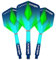 Unicorn Dartpfeile Gripper 3 Cosmos, Meteor Flight und Shaft Combo, blau/grün, Standard