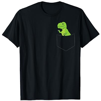 Dinosaurier in der Tasche Lustiger Taschen Dinosaurier T-Shirt