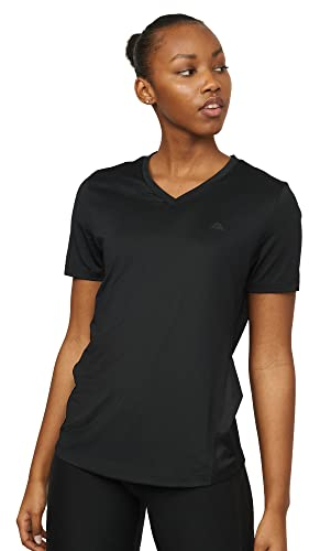DANISH ENDURANCE Women Workout T-Shirt, Breathable Fitness Top (Schwarz, XXL)