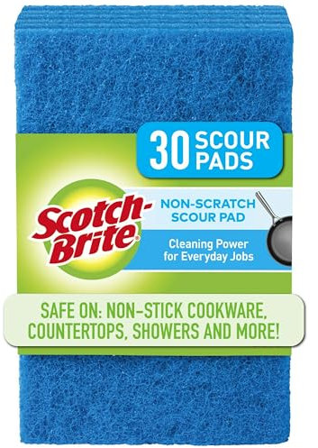 Scotch-Brite Almohadilla de Estropajo, Acero Inoxidable, Azul