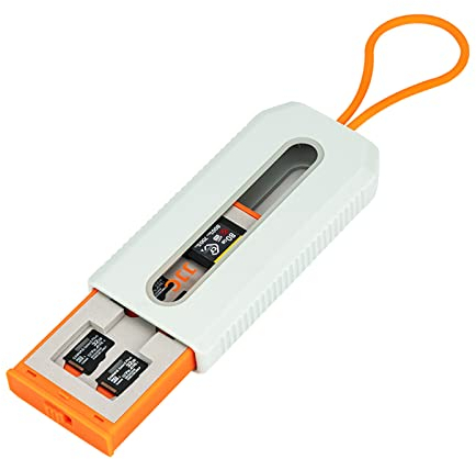 JJC 24 Slots Speicherkartenhalter für 12 Micro SD/Micro SDXC/Micro SDHC/TF Karten und 6 CFexpress Typ A Karten, kompakter tragbarer Karten-Organizer