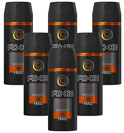 6 x Axe Musk Deodorant Bodyspray je 150ml Moschus for men ohne Aluminium