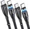 VAFOTON USB C auf USB C Magnet Ladekabel 9Pin, PD 100W 5A QC 4.0 Schnellladen & Datenübertragung Magnetisches Ladekabel, 2Pack [1M+1.8M ] für Samsung S22 Tablet Laptop Pad