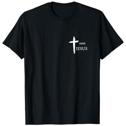 Herren Cross Bible Team Jesus Christus T-Shirt