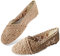MACHSWON Women's Casual Pointed Toe Ballet Pumps Cut Out Slip On Ballerina Lace Flats Shoes (Khaki, Size 5)