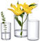 Amazing Abby Vase Viola Grande – Zylindervasen aus Acryl (3-teiliges Set), zylindrische Blumenvasen aus Kunststoff für Hochzeit, Heimdekoration, Bürodekoration, bruchsicher, 15,2 cm + 20,3 cm + 22,9