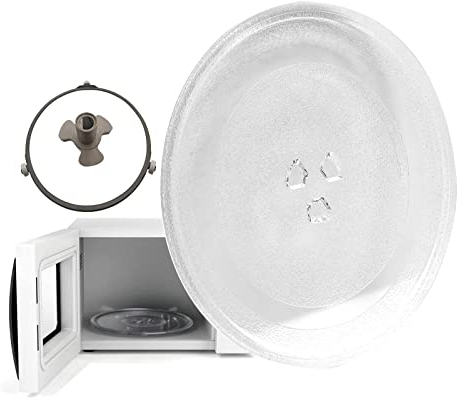 LIGUOYI Mikrowellenplatte Ersatz Hochtemperaturbeständig, Rund Teller Glasteller Mikrowellenzubehör, Für Diverse Mikrowellen, Durchmesser 24,5/25,5/27/31,5cm Drehteller Für Mikrowelle